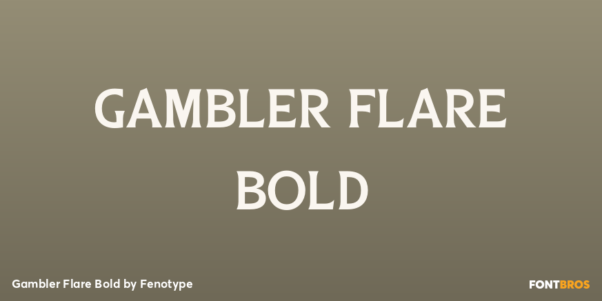 Gambler Flare Bold Poster