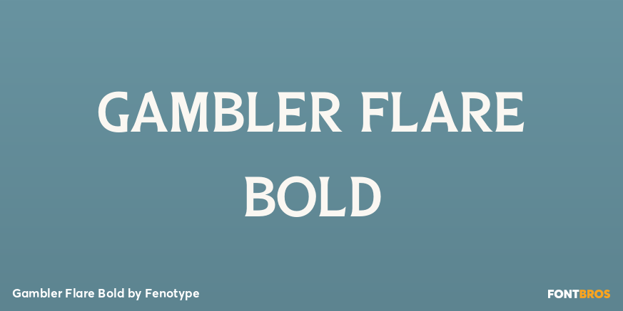 Gambler Flare Bold Poster