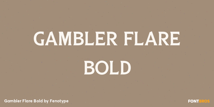 Gambler Flare Bold Poster