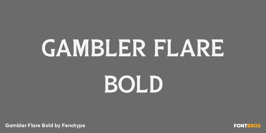 Gambler Flare Bold Poster
