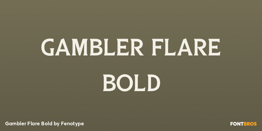 Gambler Flare Bold Poster