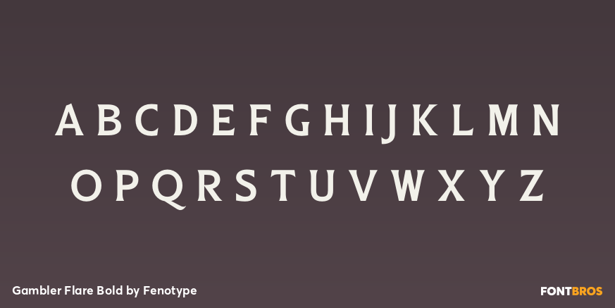 Gambler Flare Bold Font Poster #2