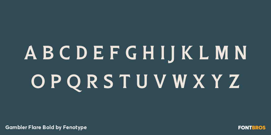 Gambler Flare Bold Font Poster #3