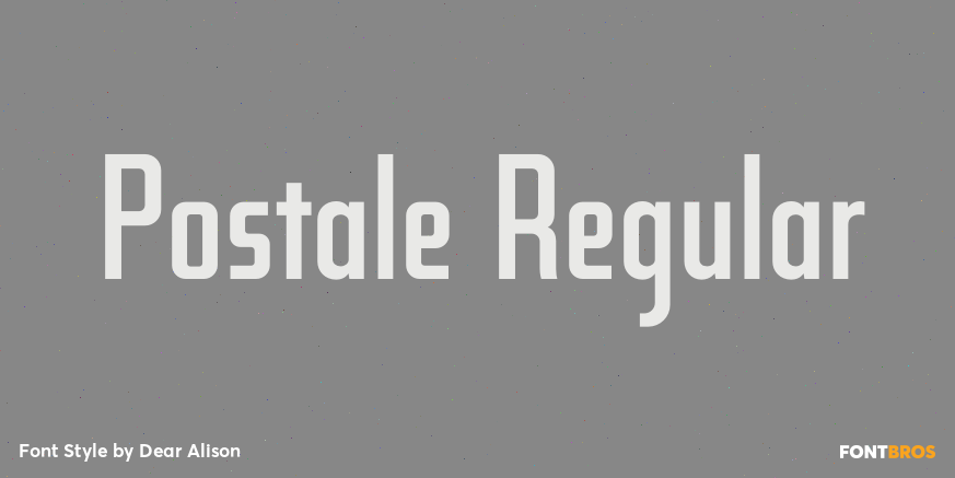 Postale Regular Font Poster #1