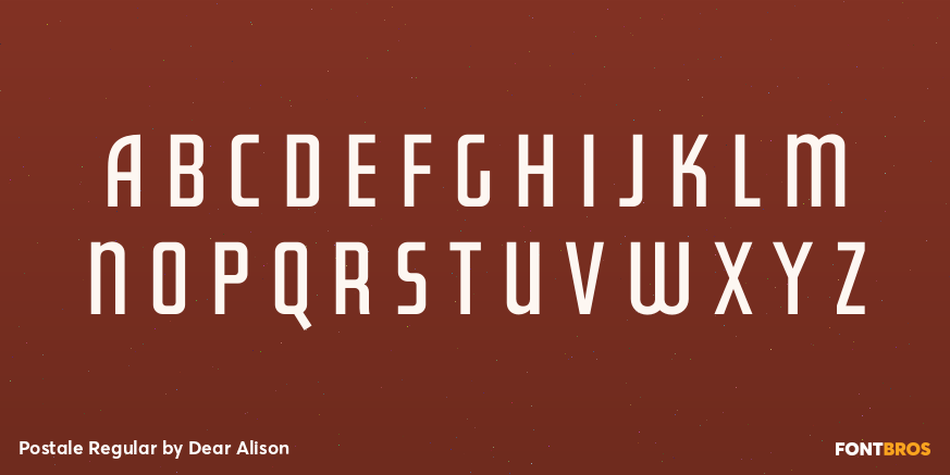 Postale Regular Font Poster #2