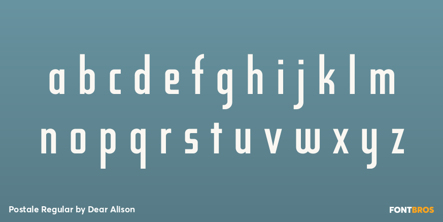 Postale Regular Font Poster #3