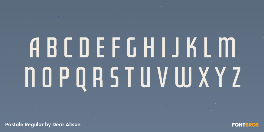 Postale Regular Font Poster #1