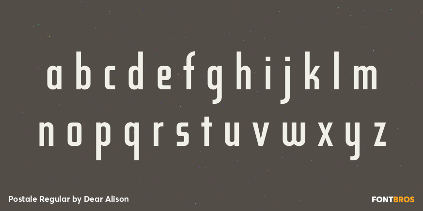 Postale Regular Font Poster #1