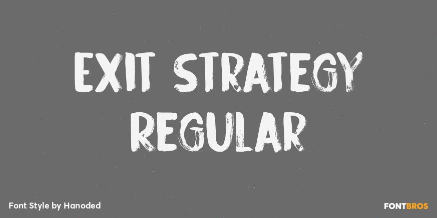 Exit Strategy Regular Poster