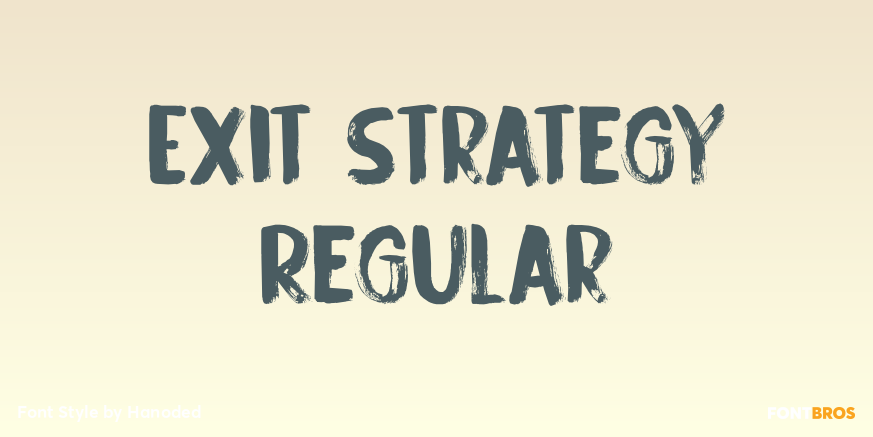 Exit Strategy Regular Poster