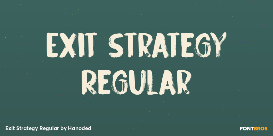 Exit Strategy Regular Poster