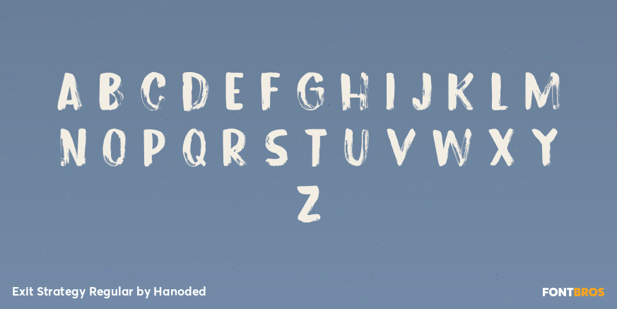 Exit Strategy Regular Font Poster #2