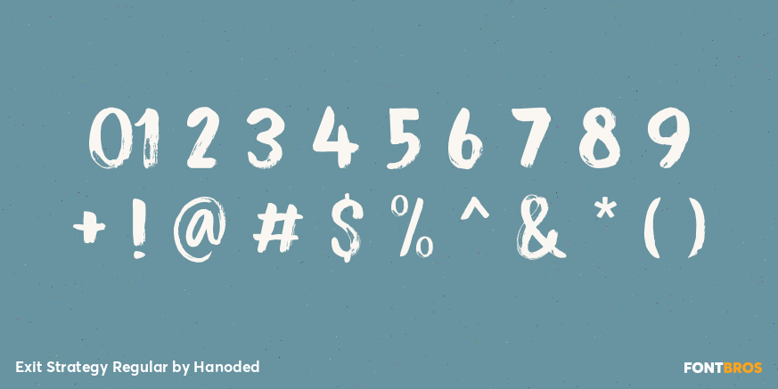 Exit Strategy Regular Font Poster #4