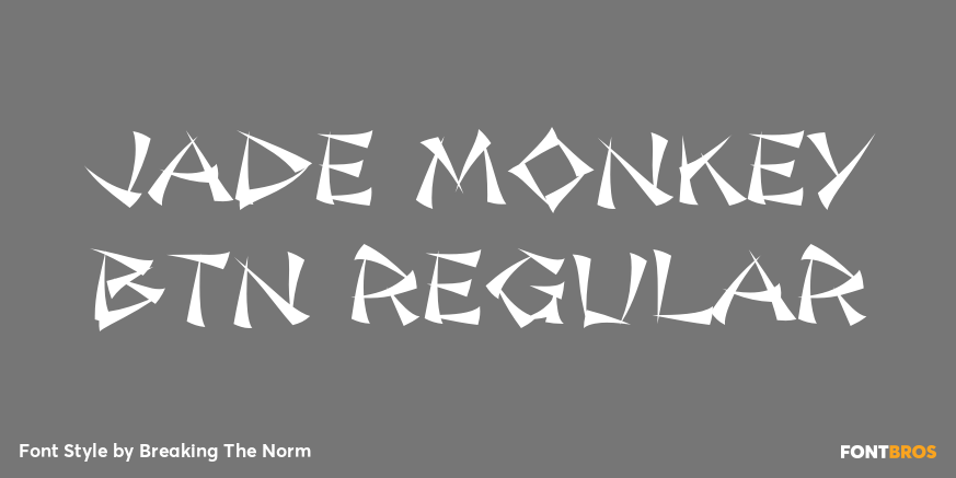 Jade Monkey BTN Regular Font Poster #1