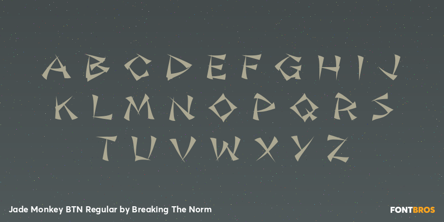 Jade Monkey BTN Regular Font Poster #1