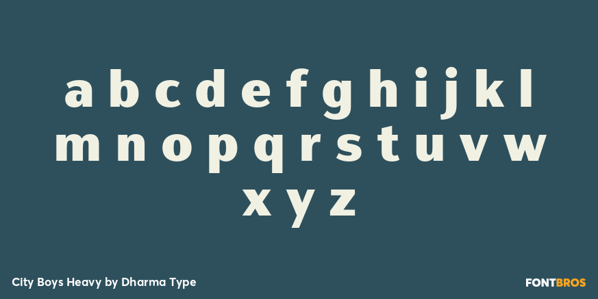 City Boys Heavy Font Poster #3