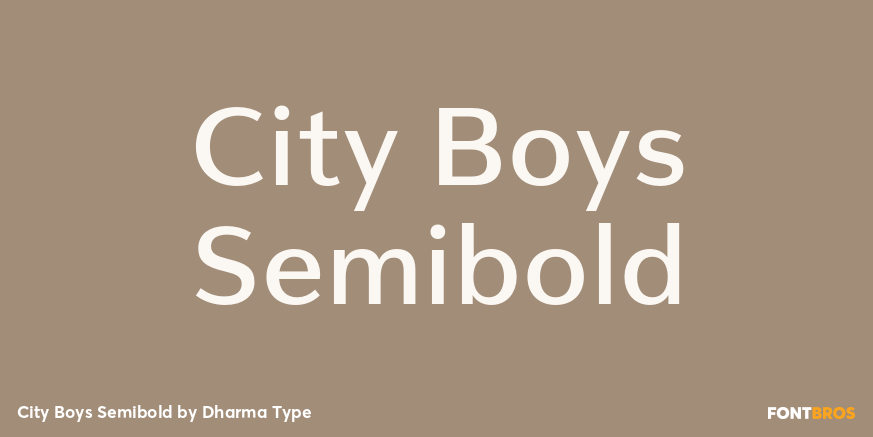 City Boys Semibold Font Poster #1