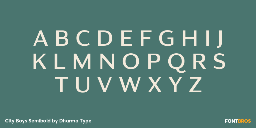 City Boys Semibold Font Poster #2