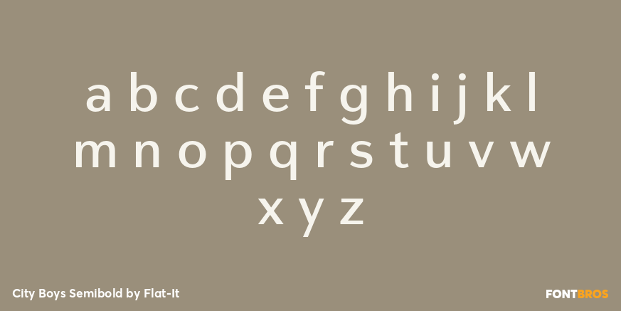 City Boys Semibold Font Poster #1