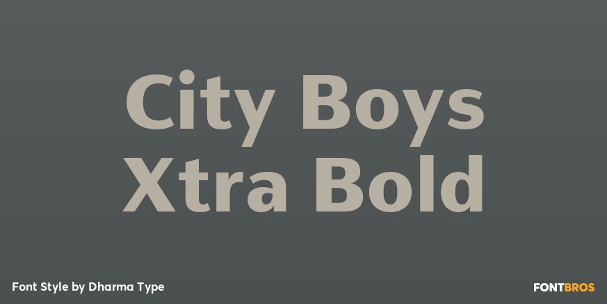 City Boys Xtra Bold Font Poster #1
