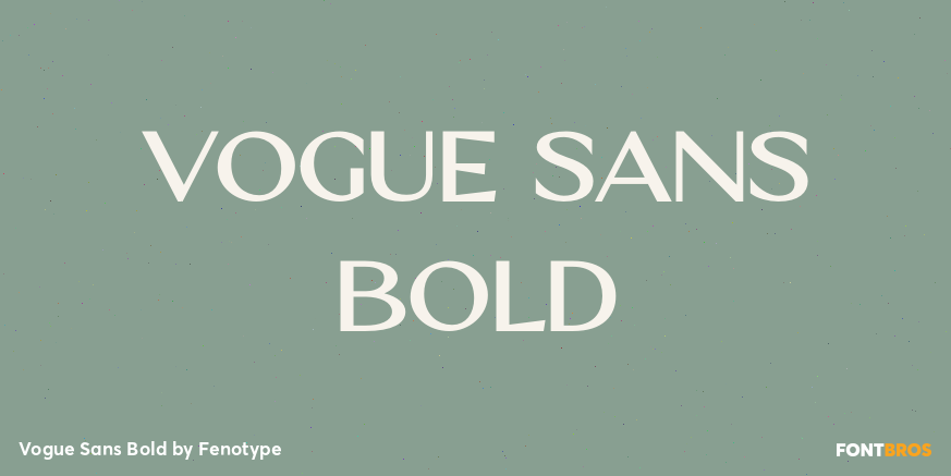 Vogue Sans Bold Font Poster #1
