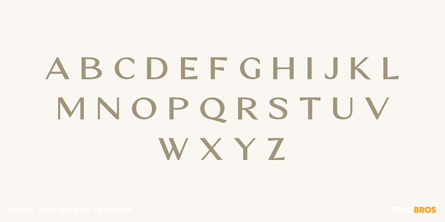 Vogue Sans Bold Font Poster #2