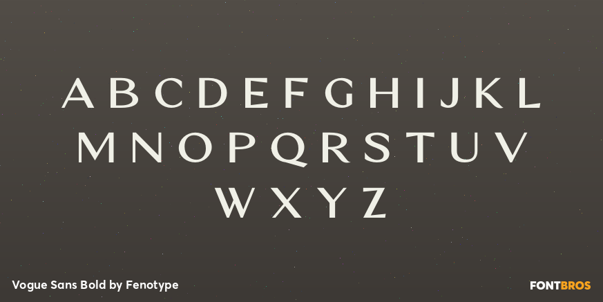 Vogue Sans Bold Font Poster #3