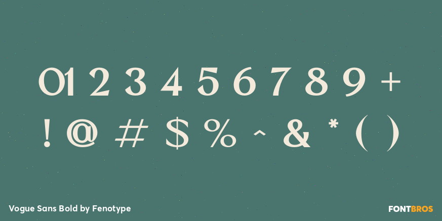 Vogue Sans Bold Font Poster #4