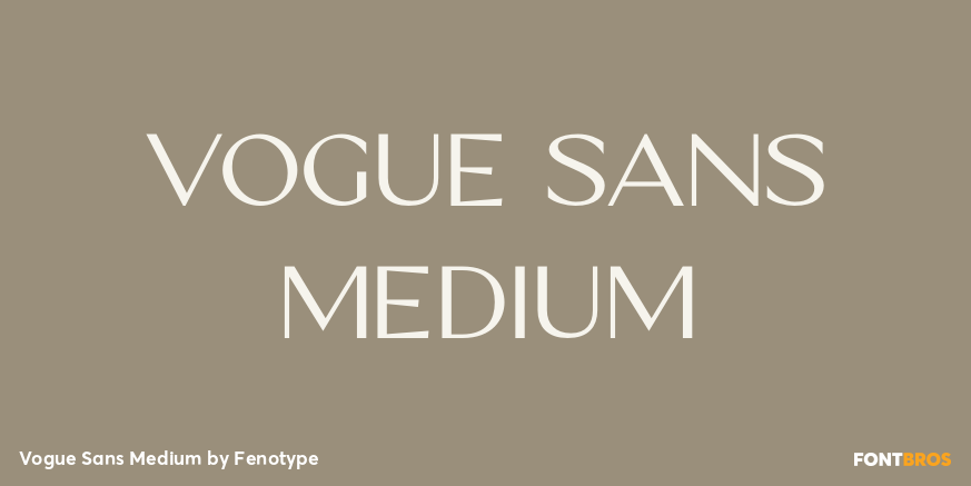 Vogue Sans Medium Font Poster #1