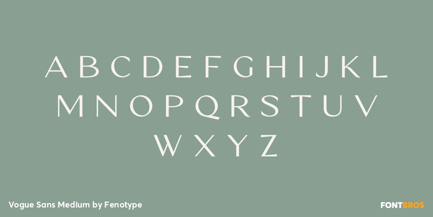 Vogue Sans Medium Font Poster #2