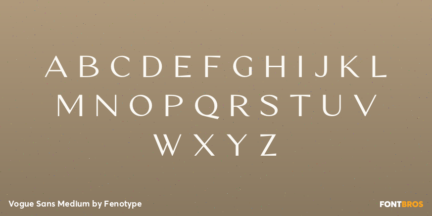 Vogue Sans Medium Font Poster #3