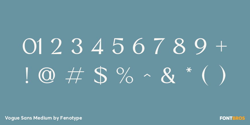 Vogue Sans Medium Font Poster #4