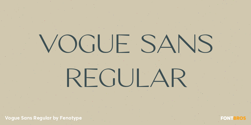 Vogue Sans Regular Font Poster #1