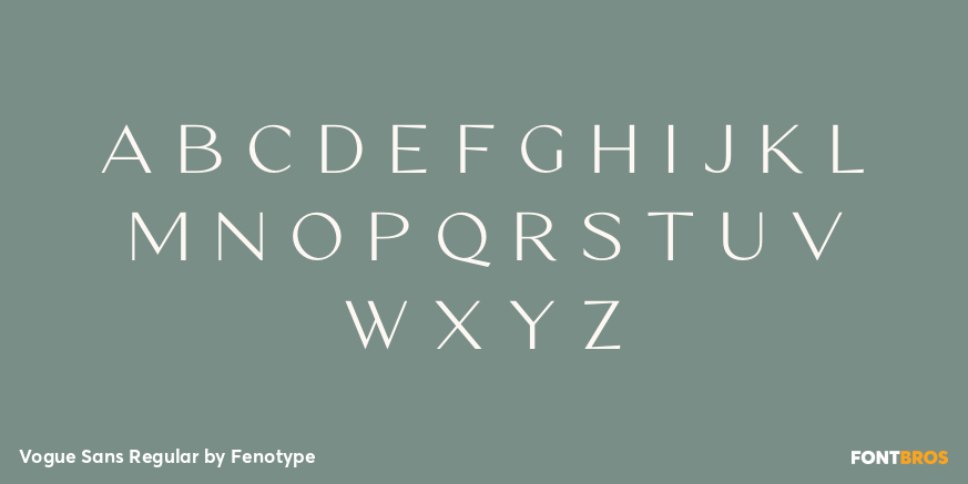 Vogue Sans Regular Font Poster #3