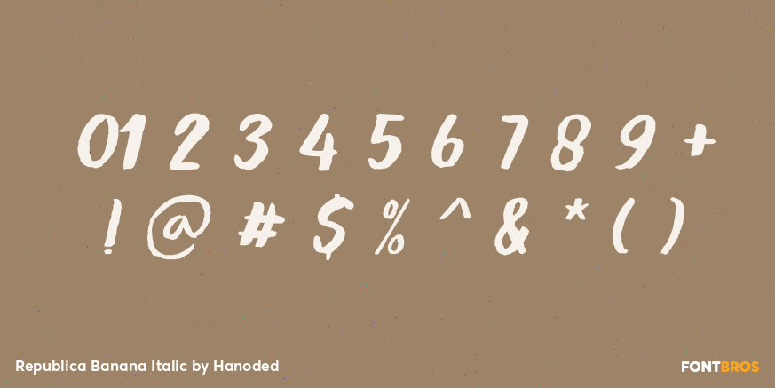 Republica Banana Italic Font Poster #4
