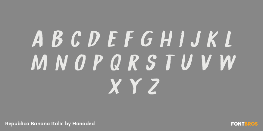 Republica Banana Italic Font Poster #2