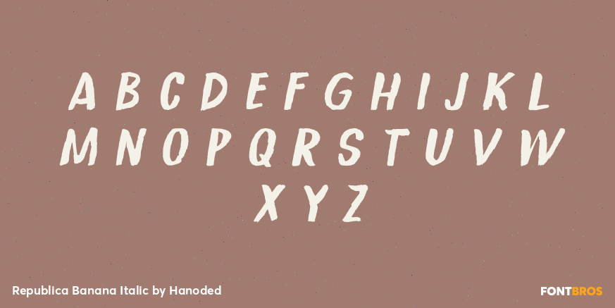 Republica Banana Italic Font Poster #3