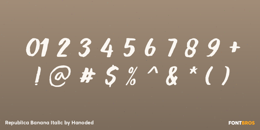 Republica Banana Italic Font Poster #4
