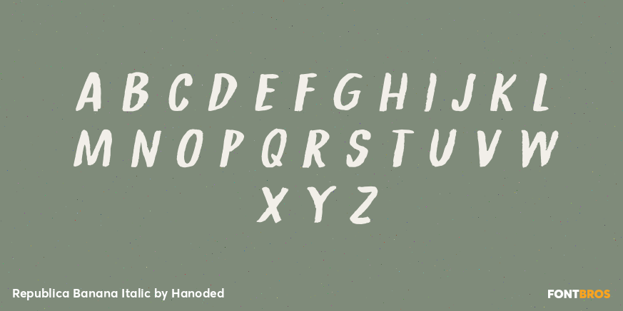 Republica Banana Italic Font Poster #2