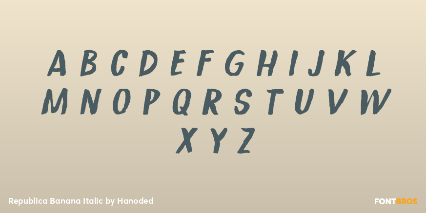 Republica Banana Italic Font Poster #3