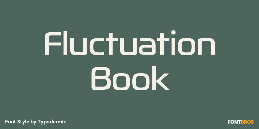 Fluctuation Book Font Poster #1