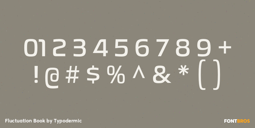 Fluctuation Book Font Poster #1