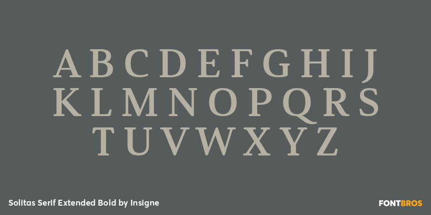 Solitas Serif Extended Bold Font Poster #1