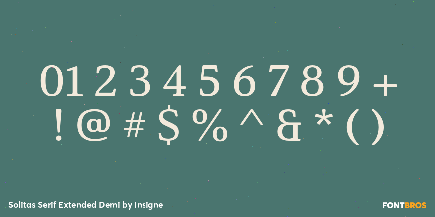 Solitas Serif Extended Demi Font Poster #4