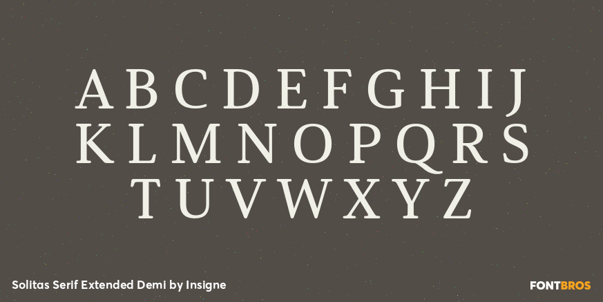 Solitas Serif Extended Demi Font Poster #1