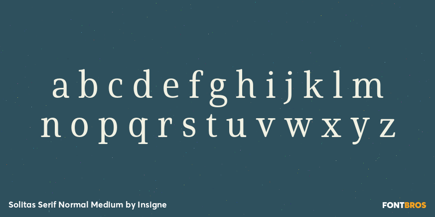 Solitas Serif Normal Medium Font Poster #1
