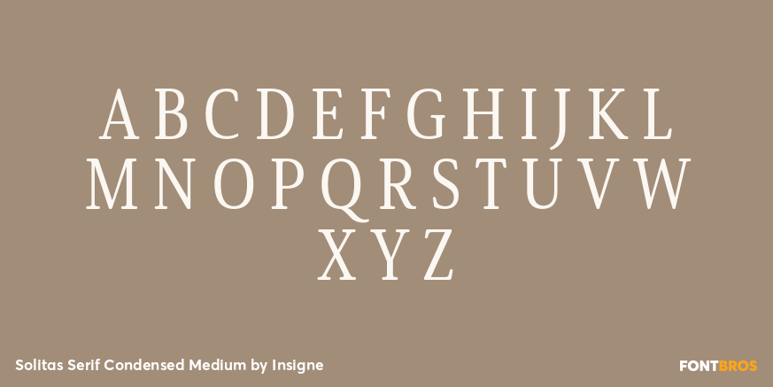 Solitas Serif Condensed Medium Font Poster #2