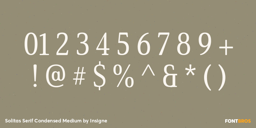 Solitas Serif Condensed Medium Font Poster #4