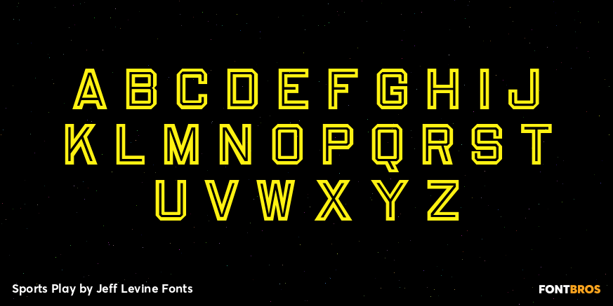 Sports Play Font Poster #2