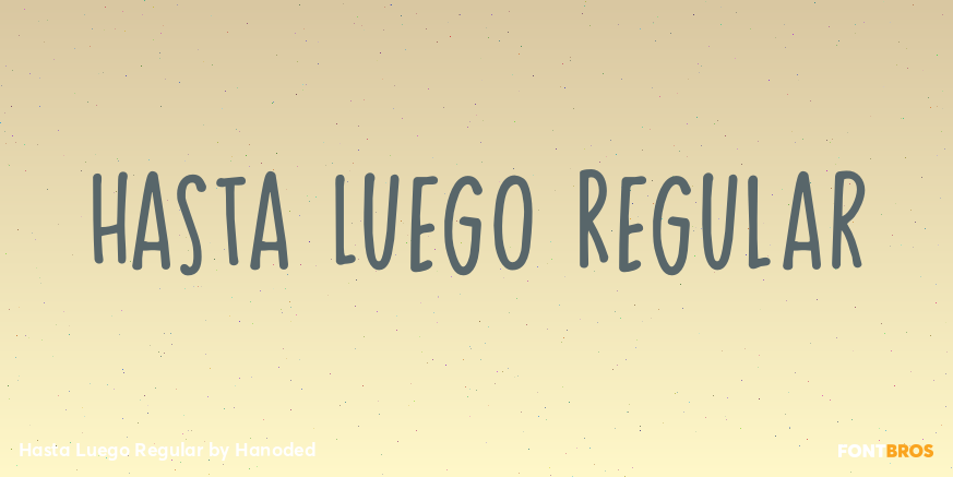 Hasta Luego Regular Poster
